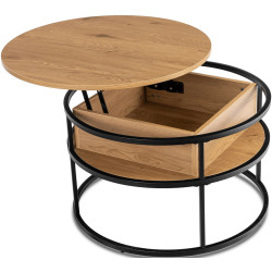 Masa pentru reviste Mebel Elite Astur (Oak/Black) Thumb