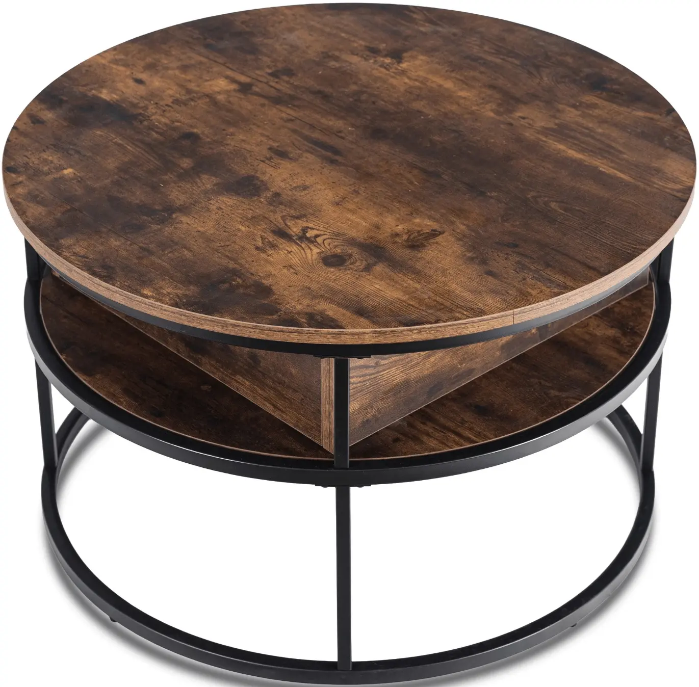 Masa pentru reviste Mebel Elite Astur (Rustic Oak/Black) - 2