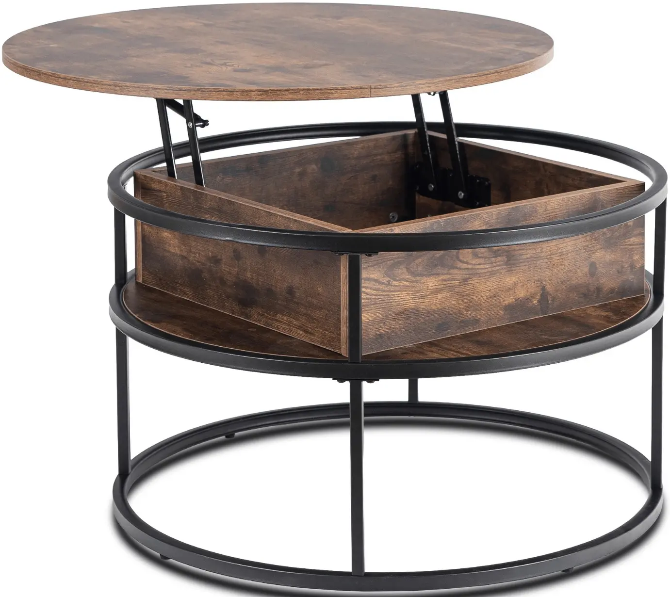 Masa pentru reviste Mebel Elite Astur (Rustic Oak/Black) - 3
