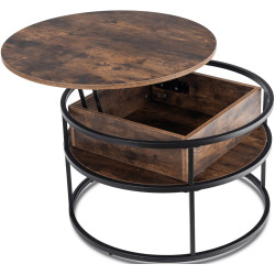 Masa pentru reviste Mebel Elite Astur (Rustic Oak/Black) Thumb