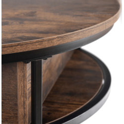 Masa pentru reviste Mebel Elite Astur (Rustic Oak/Black) Thumb