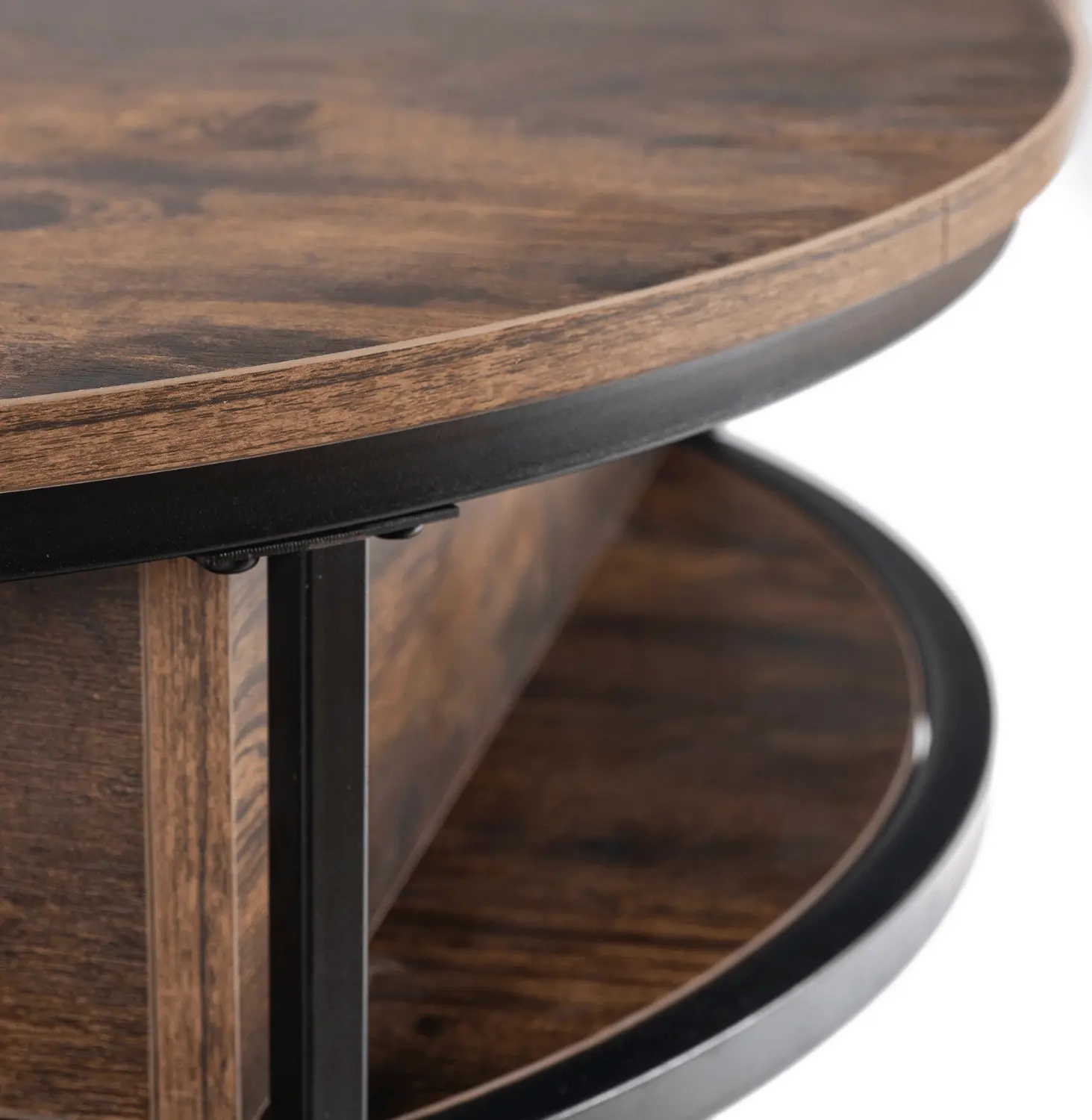 Masa pentru reviste Mebel Elite Astur (Rustic Oak/Black) - 5