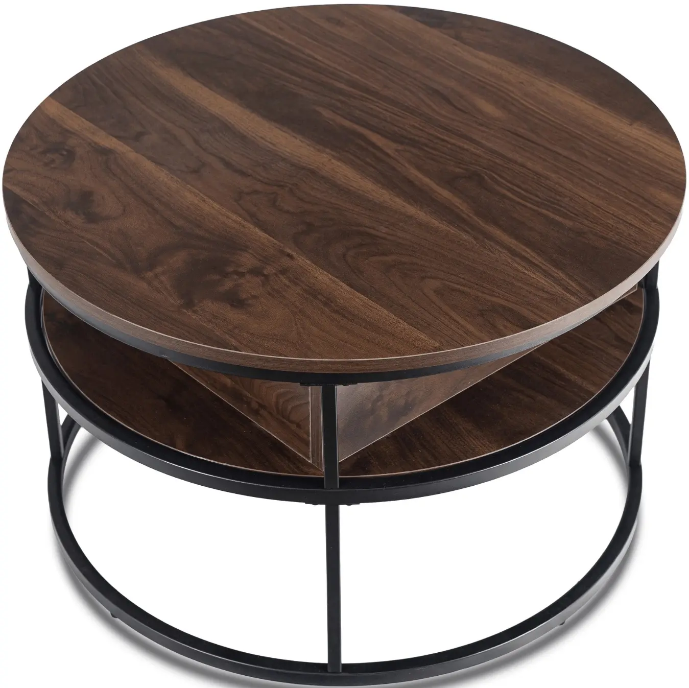 Masa pentru reviste Mebel Elite Astur (Walnut/Black) - 2