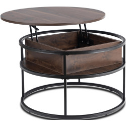 Masa pentru reviste Mebel Elite Astur (Walnut/Black) Thumb