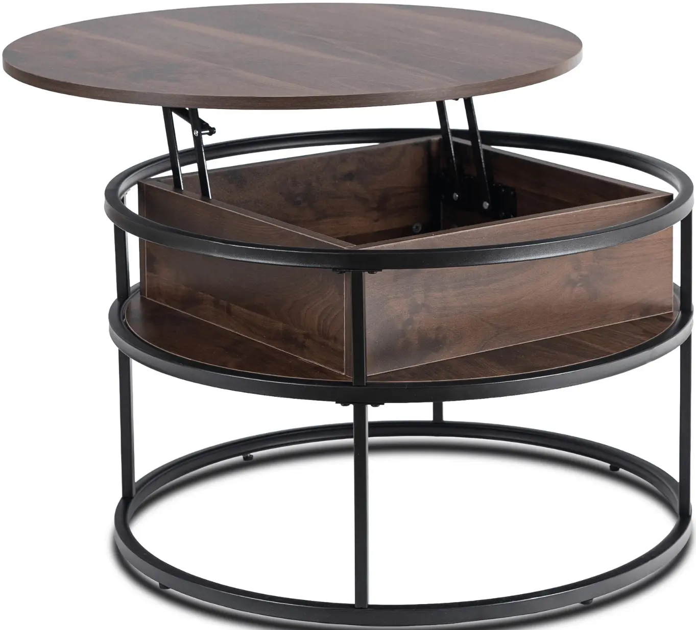 Masa pentru reviste Mebel Elite Astur (Walnut/Black) - 3