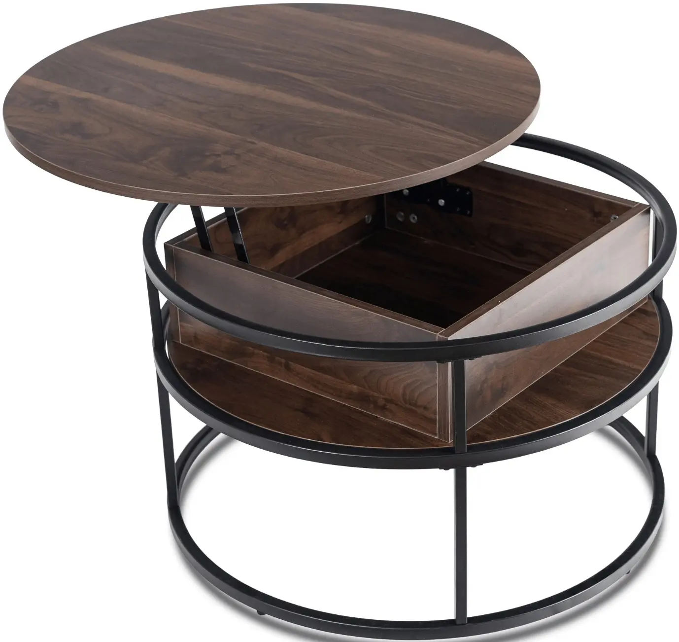 Masa pentru reviste Mebel Elite Astur (Walnut/Black) - 4