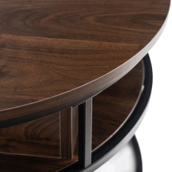 Masa pentru reviste Mebel Elite Astur (Walnut/Black) Thumb