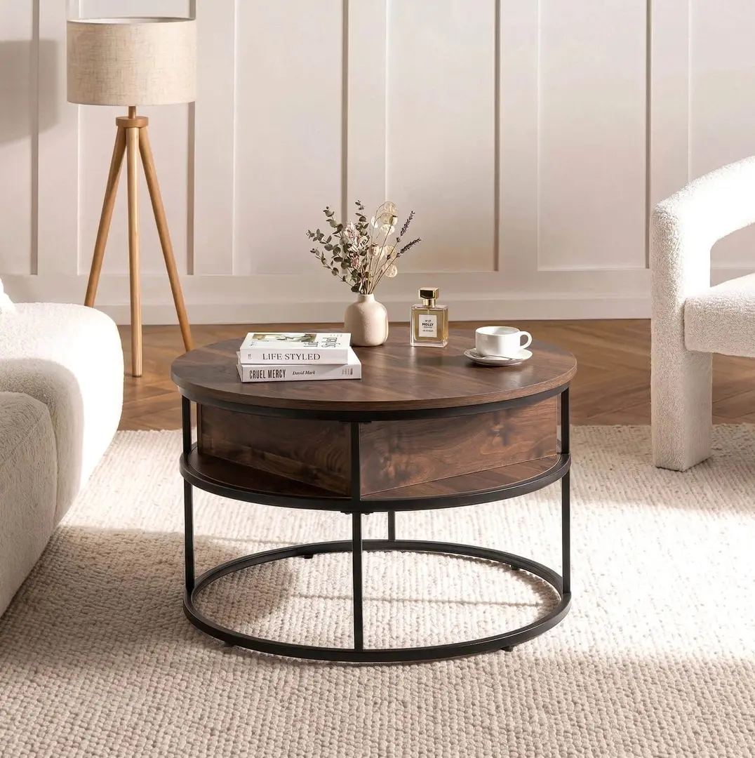 Masa pentru reviste Mebel Elite Astur (Walnut/Black)