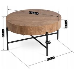 Masa pentru reviste Mebel Elite Belief (Oak/Black) Thumb