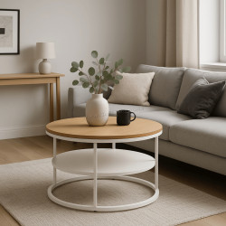 Masa pentru reviste Mebel Elite Best (Oak/White)