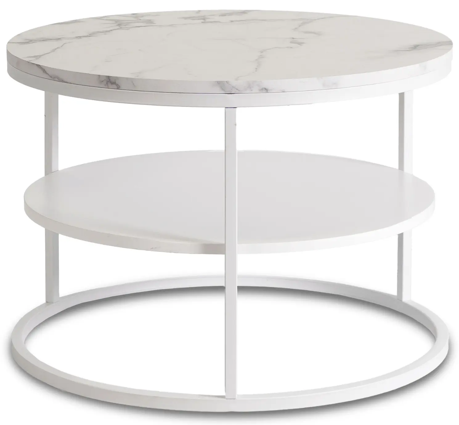 Masa pentru reviste Mebel Elite Best (White Marble)