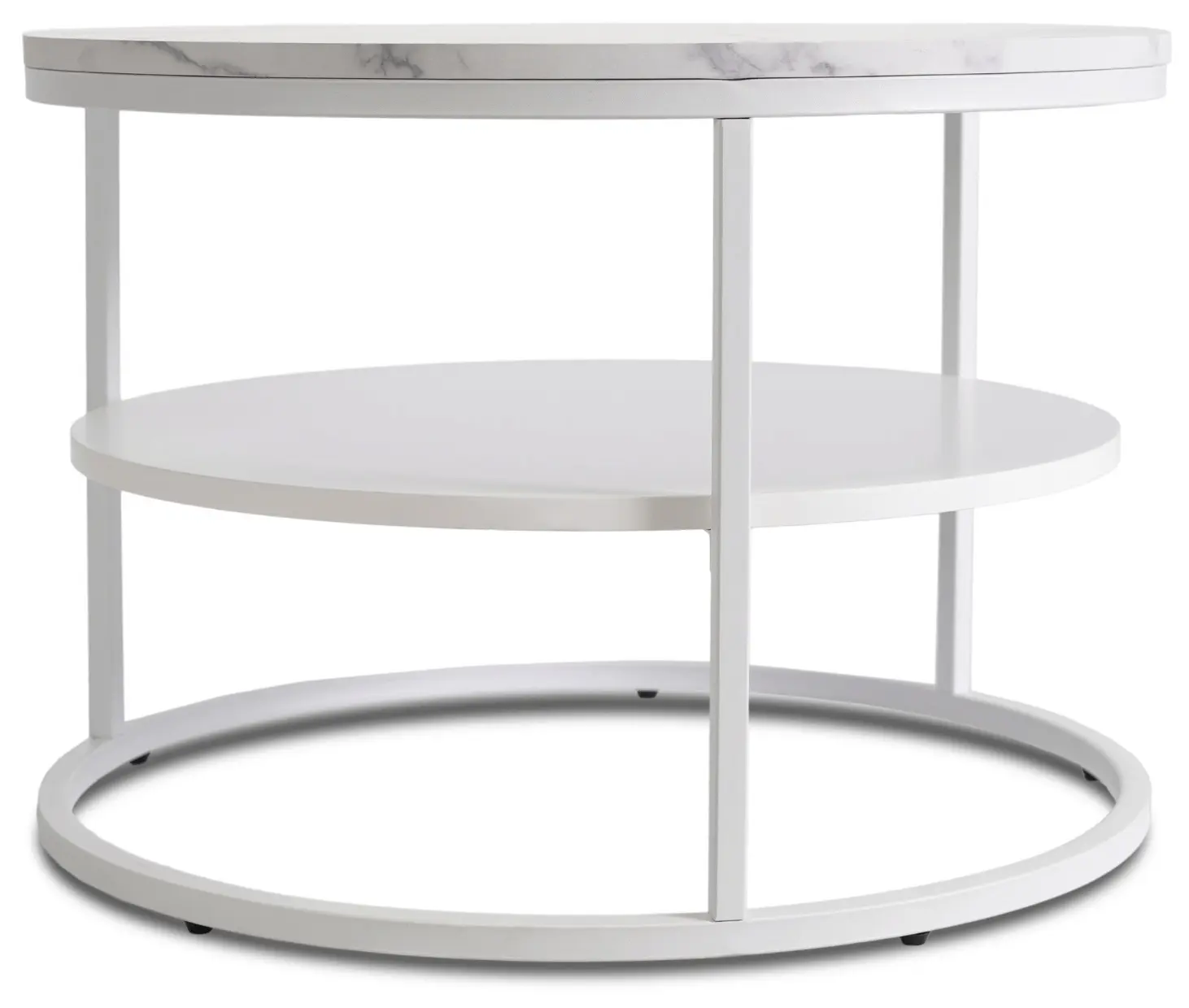 Masa pentru reviste Mebel Elite Best (White Marble)