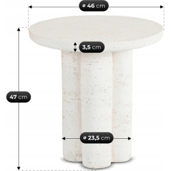 Masa pentru reviste Mebel Elite Brok 46 (Cream) Thumb
