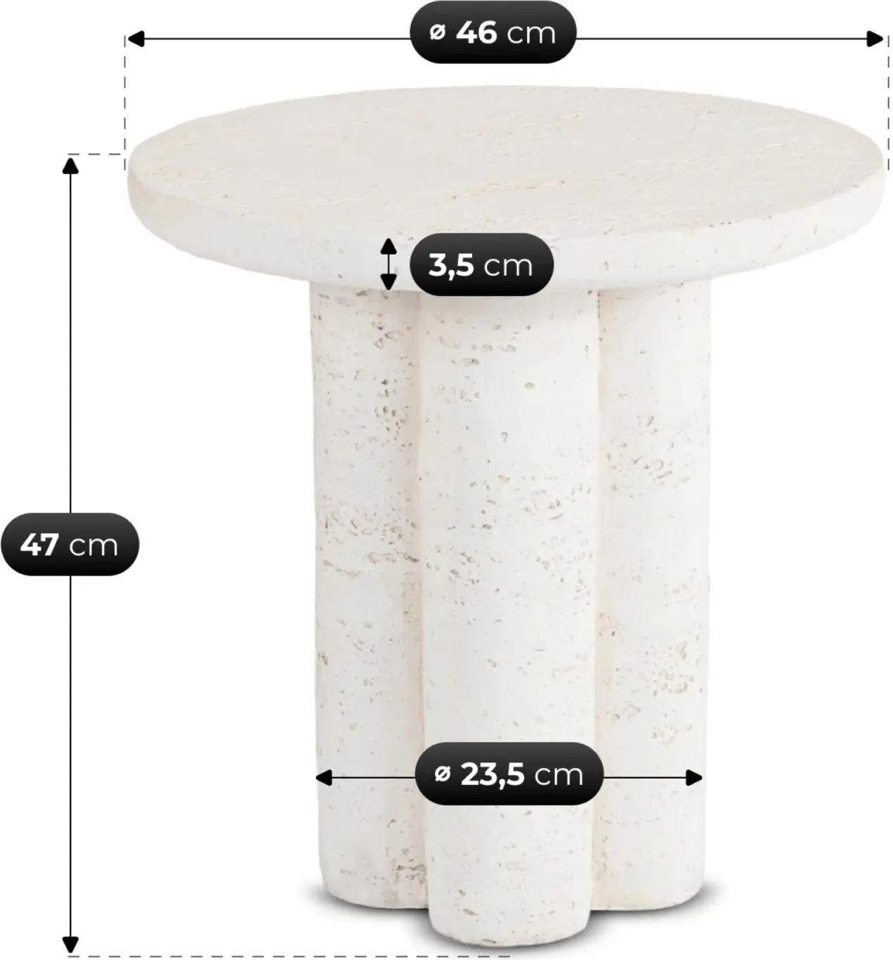 Masa pentru reviste Mebel Elite Brok 46 (Cream) - 6