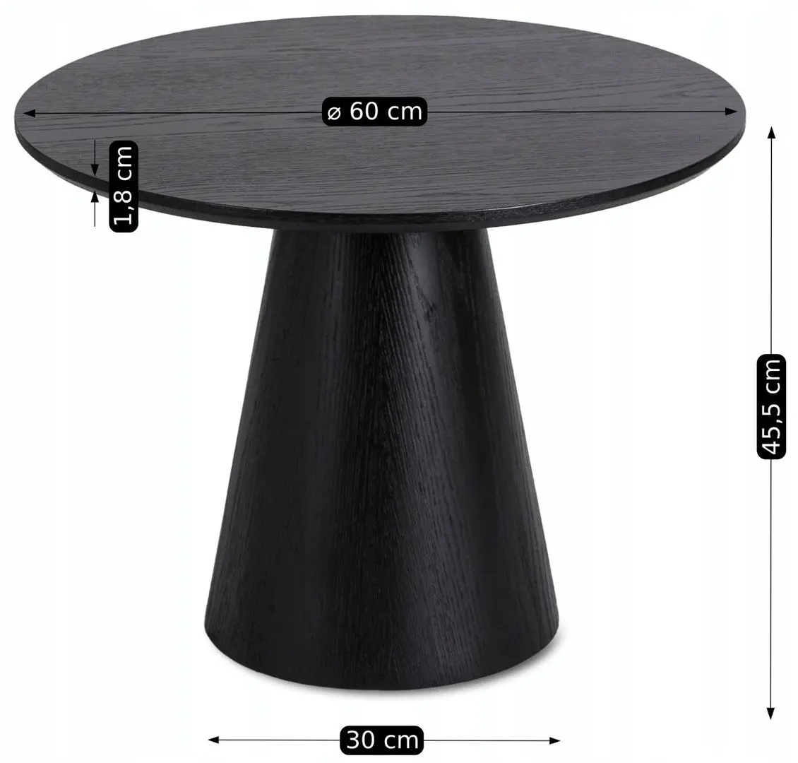 Masa pentru reviste Mebel Elite Cassander (Black)