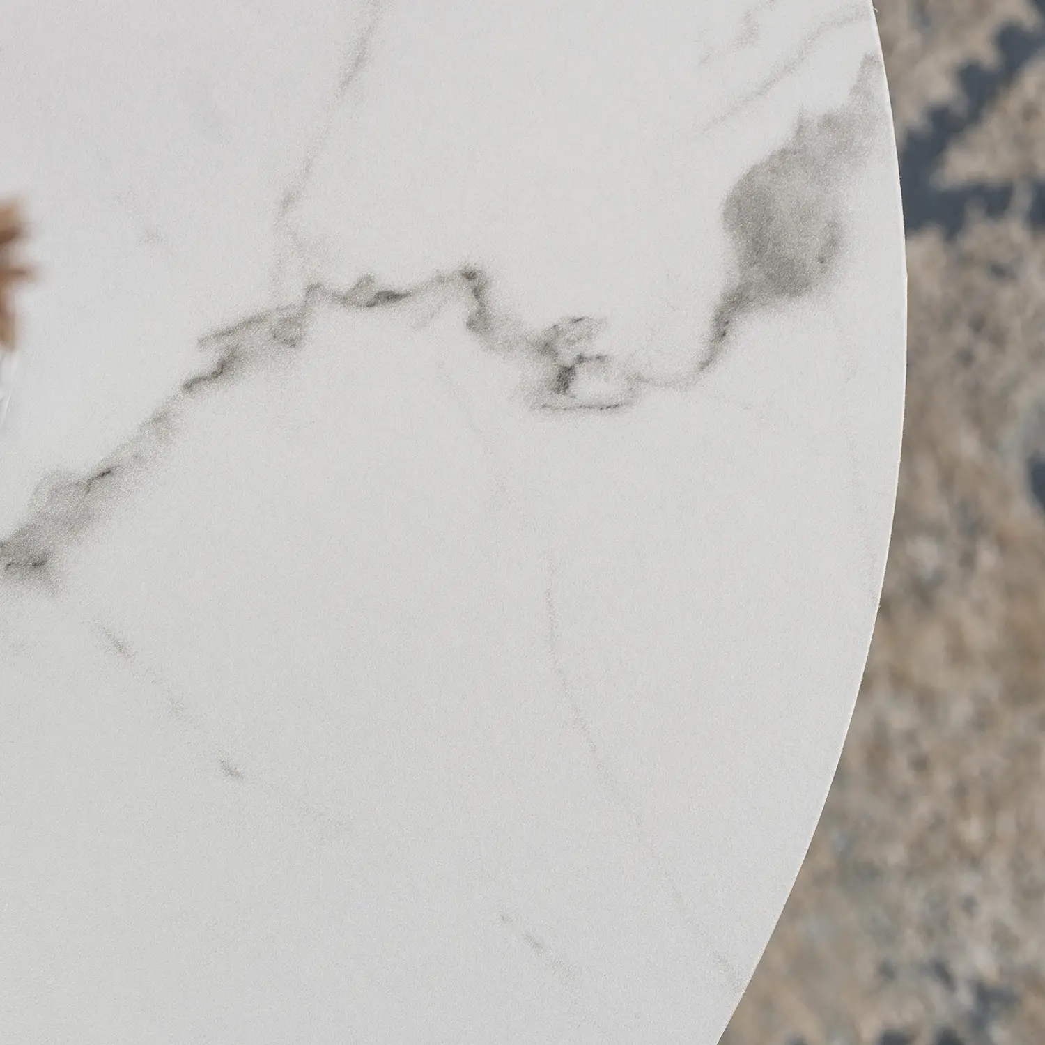 Журнальный столик Mebel Elite Cliff Max (White Marble/Gold)