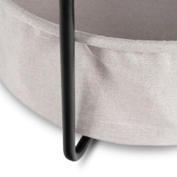 Masuta cafea Mebel Elite Dora (Black/Beige) Thumb