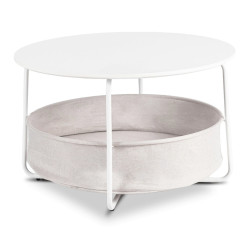 Masuta cafea Mebel Elite Dora (White/Beige) Thumb