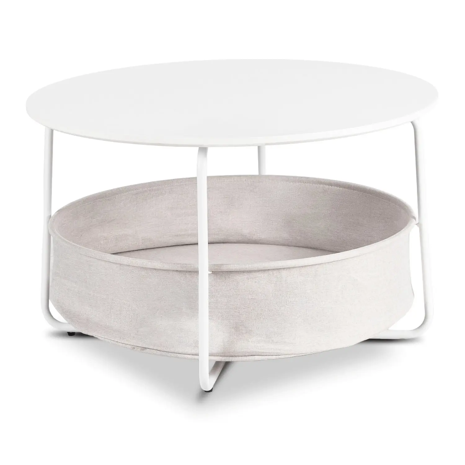 Masuta cafea Mebel Elite Dora (White/Beige) - 2