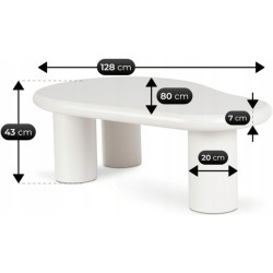 Masa pentru reviste Mebel Elite Edme (White) Thumb
