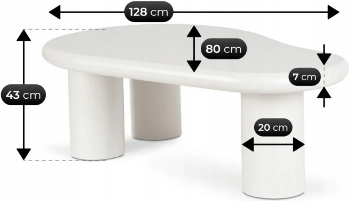 Masa pentru reviste Mebel Elite Edme (White) - 5