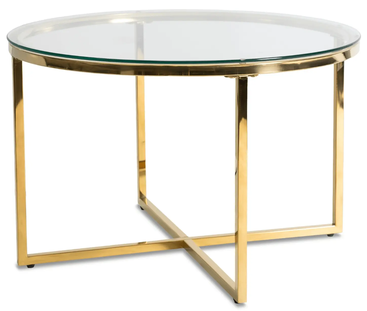 Журнальный столик Mebel Elite Flip (Transparent/Gold) - 2