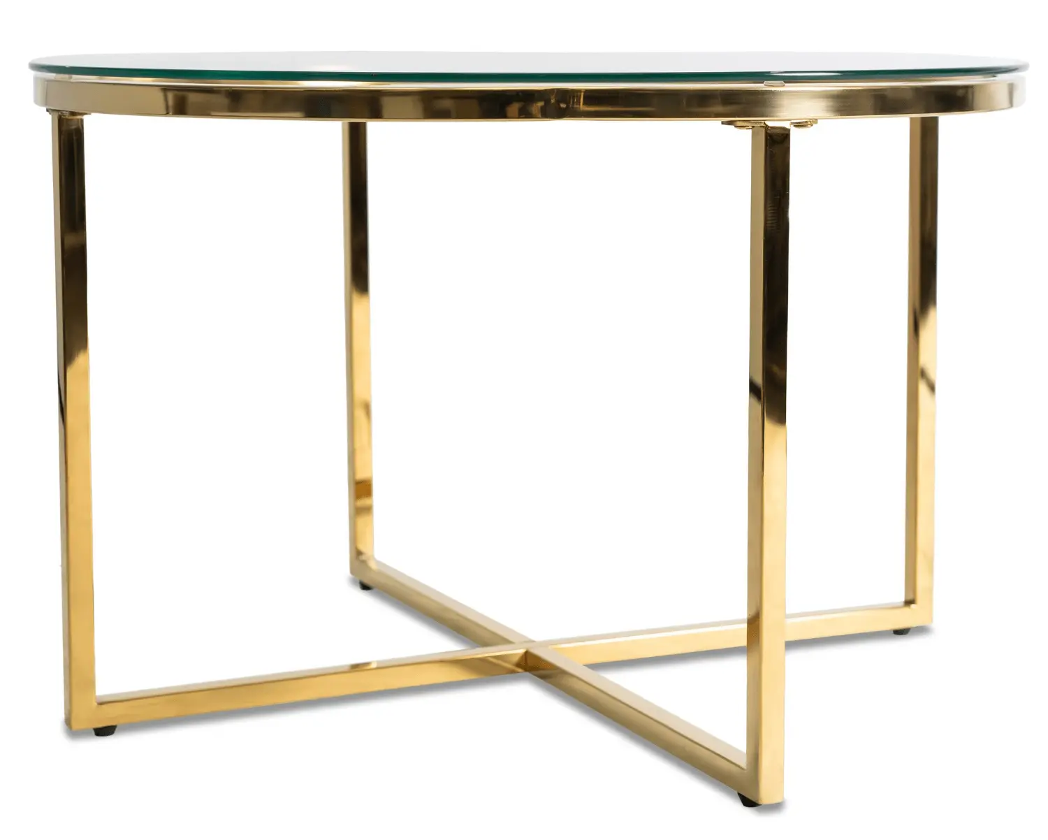 Журнальный столик Mebel Elite Flip (Transparent/Gold) - 3