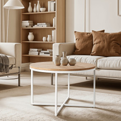 Masa pentru reviste Mebel Elite Hantel (Golden Oak/White)