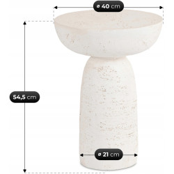 Masa pentru reviste Mebel Elite Henrico 40 (Cream) Thumb