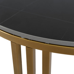 Журнальный столик Mebel Elite Korin (Black Marble/Gold) Thumb
