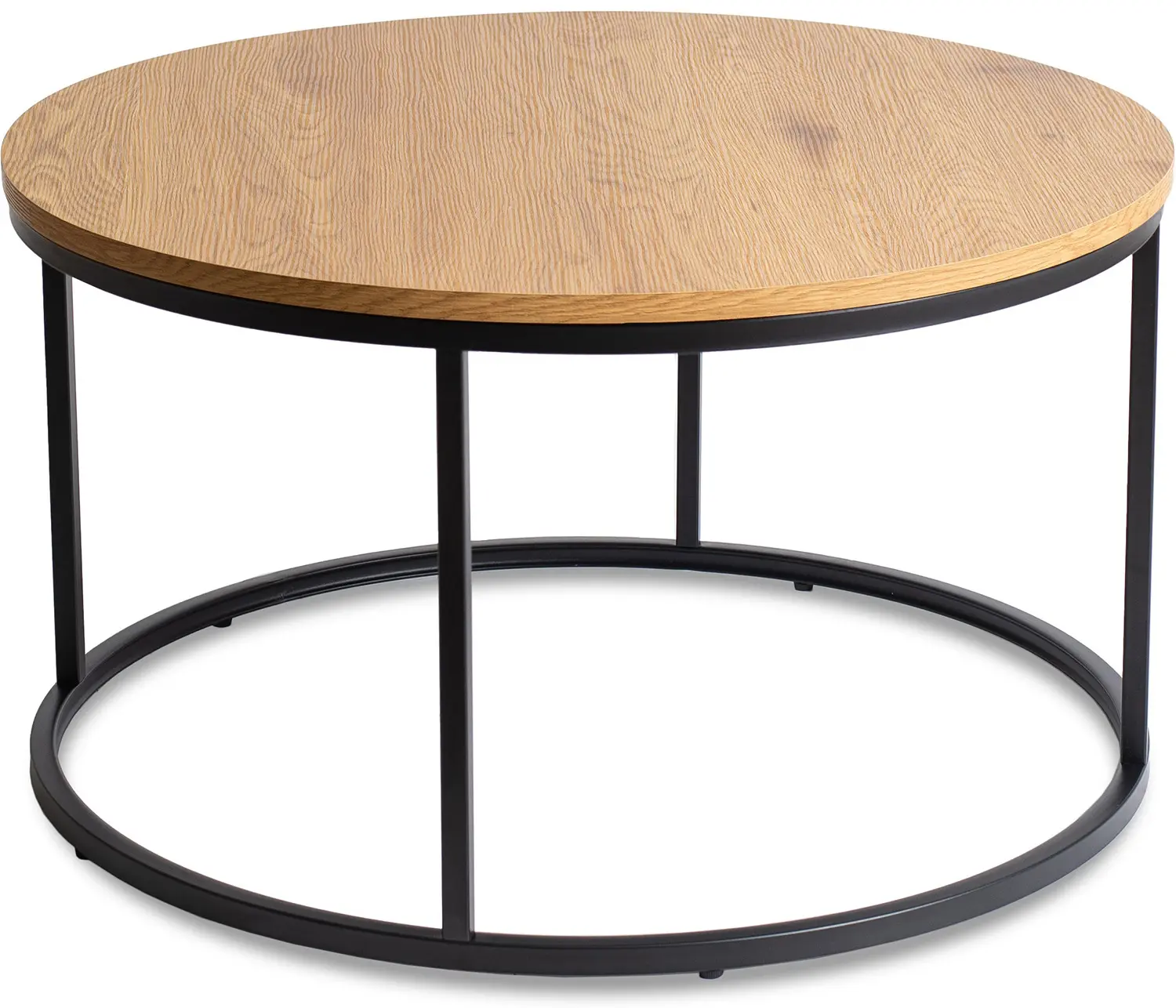 Журнальный столик Mebel Elite Lella Max (Golden Oak/Black)