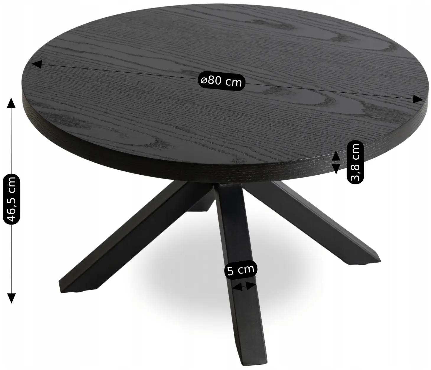 Masa pentru reviste Mebel Elite Lincoln (Black)