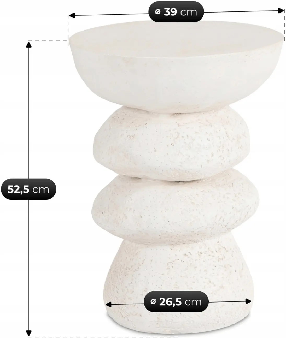Masa pentru reviste Mebel Elite Livia 39 (Cream) - 7