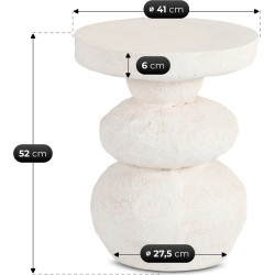 Masa pentru reviste Mebel Elite Lovi 41 (Cream) Thumb