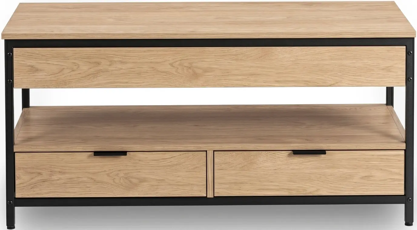 Masa pentru reviste Mebel Elite Luca 100cm (Oak/Black) - 2