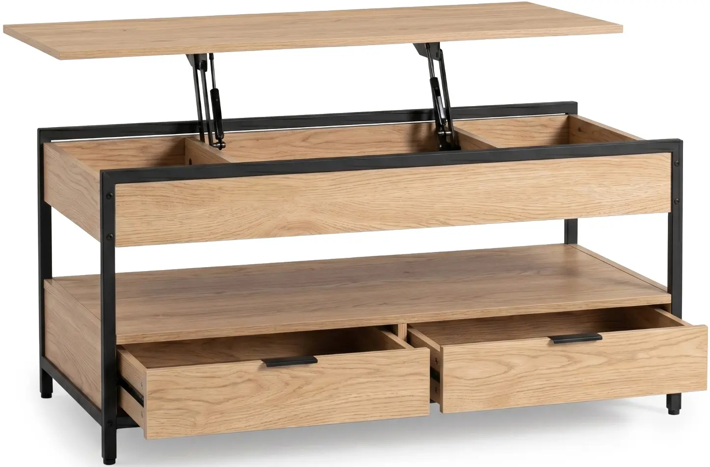 Masa pentru reviste Mebel Elite Luca 100cm (Oak/Black) - 3