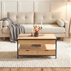 Masa pentru reviste Mebel Elite Luca 100cm (Oak/Black)