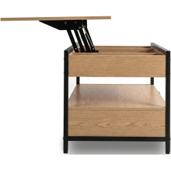 Masa pentru reviste Mebel Elite Luca 100cm (Oak/Black) Thumb