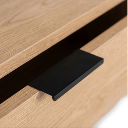 Masa pentru reviste Mebel Elite Luca 100cm (Oak/Black) Thumb