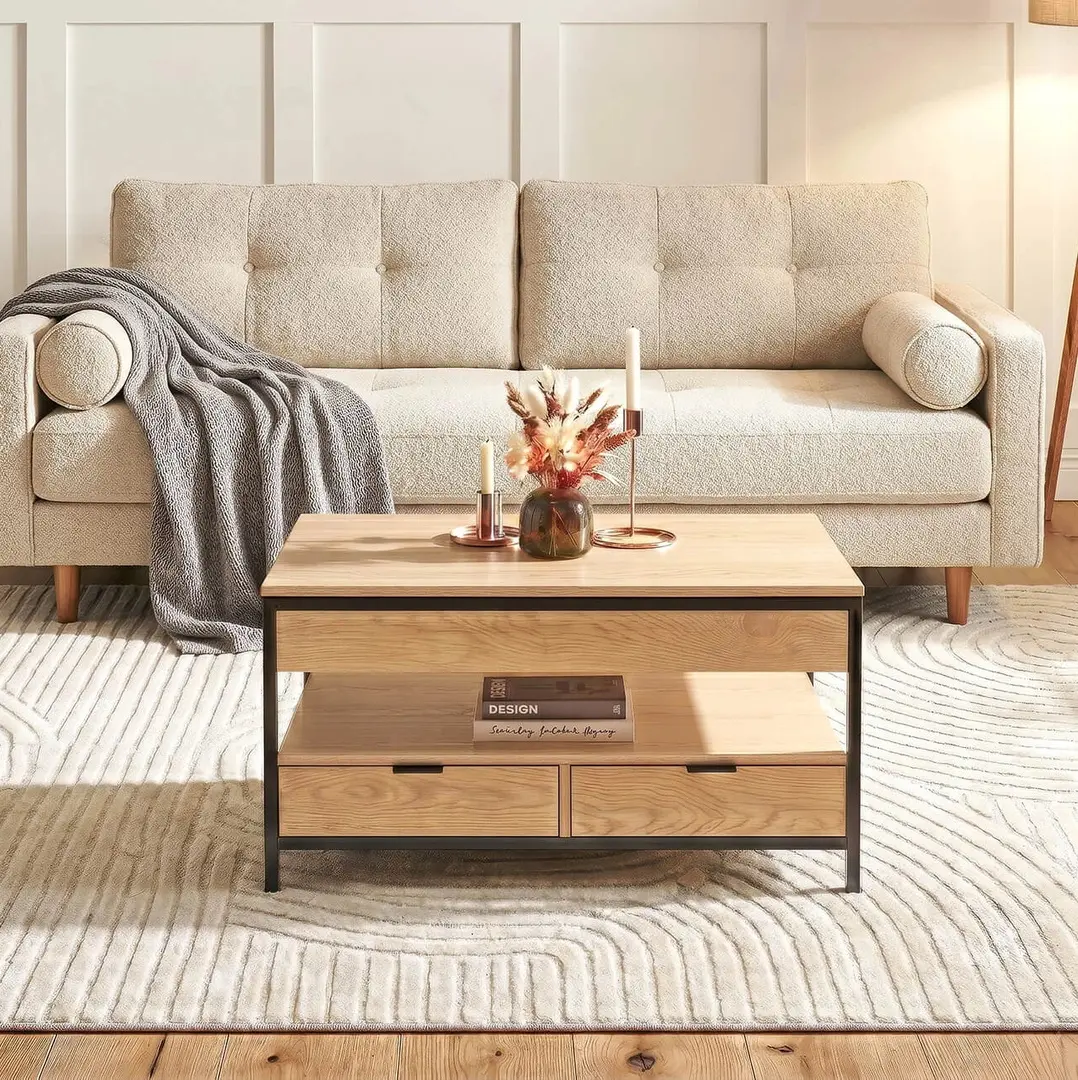 Masa pentru reviste Mebel Elite Luca 100cm (Oak/Black)