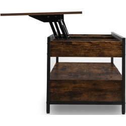 Masa pentru reviste Mebel Elite Luca 100cm (Rustic Oak/Black) Thumb