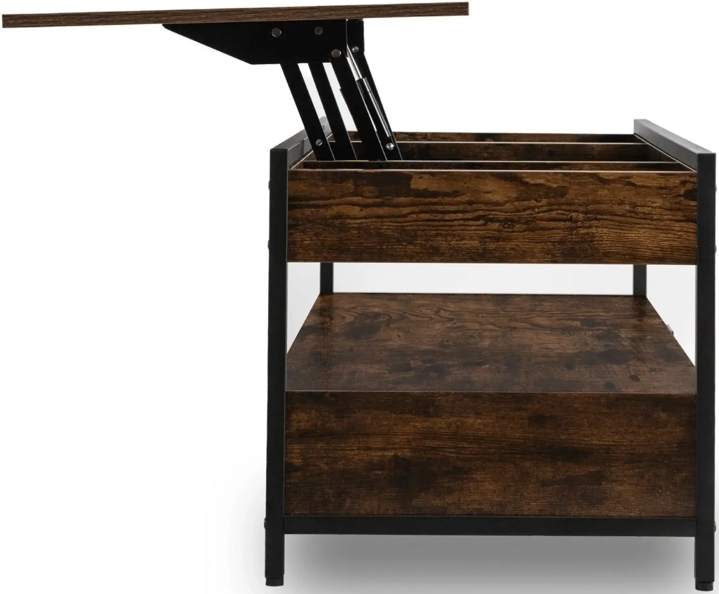 Masa pentru reviste Mebel Elite Luca 100cm (Rustic Oak/Black) - 5