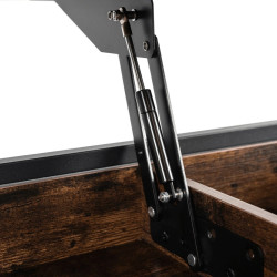 Masa pentru reviste Mebel Elite Luca 100cm (Rustic Oak/Black) Thumb