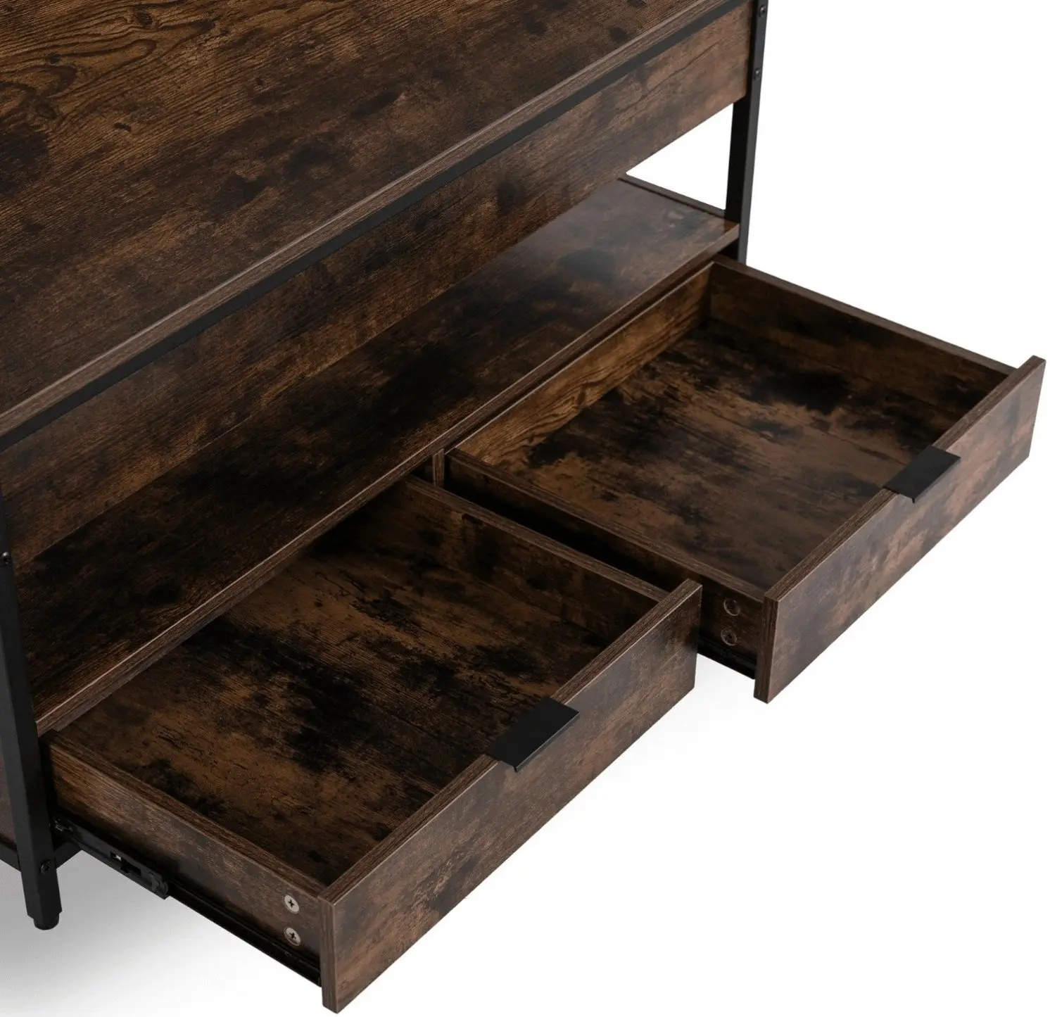 Masa pentru reviste Mebel Elite Luca 100cm (Rustic Oak/Black) - 8