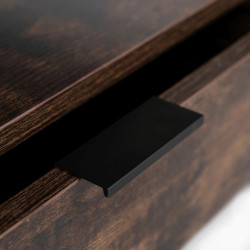 Masa pentru reviste Mebel Elite Luca 100cm (Rustic Oak/Black) Thumb