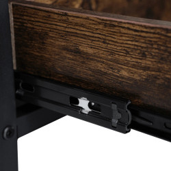 Masa pentru reviste Mebel Elite Luca 100cm (Rustic Oak/Black) Thumb
