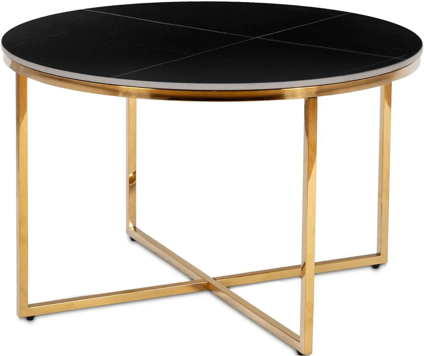 Masa pentru reviste Mebel Elite Marine 80 (Black Marble/Gold) - 2