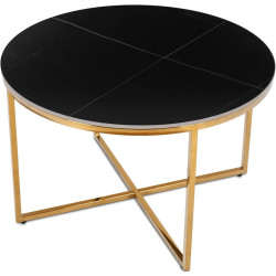 Masa pentru reviste Mebel Elite Marine 80 (Black Marble/Gold) Thumb