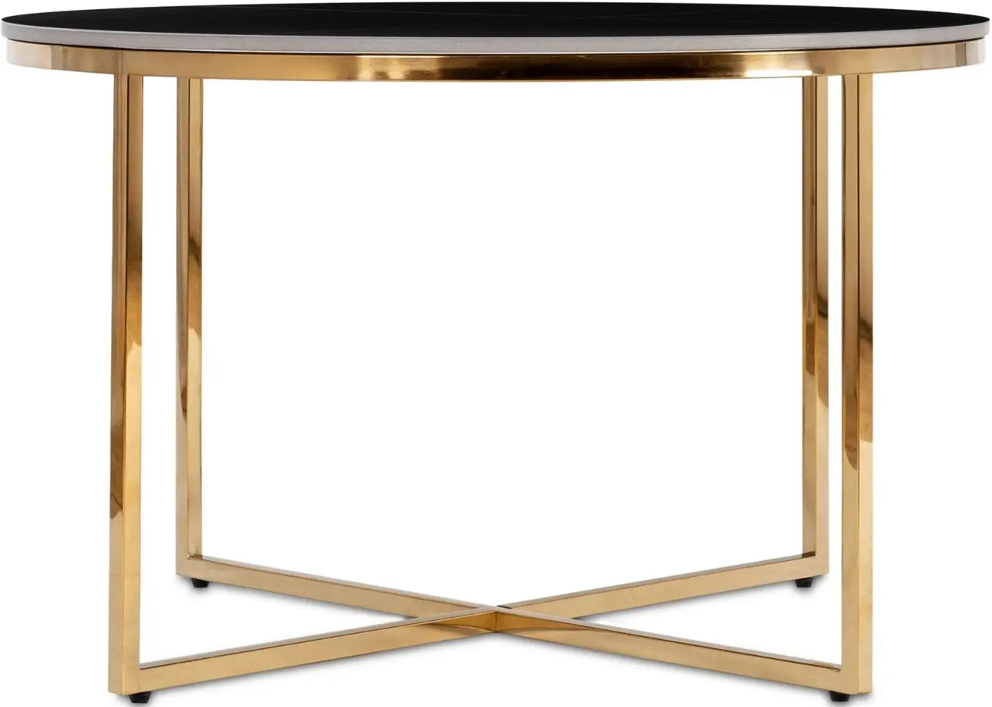 Masa pentru reviste Mebel Elite Marine 80 (Black Marble/Gold) - 4