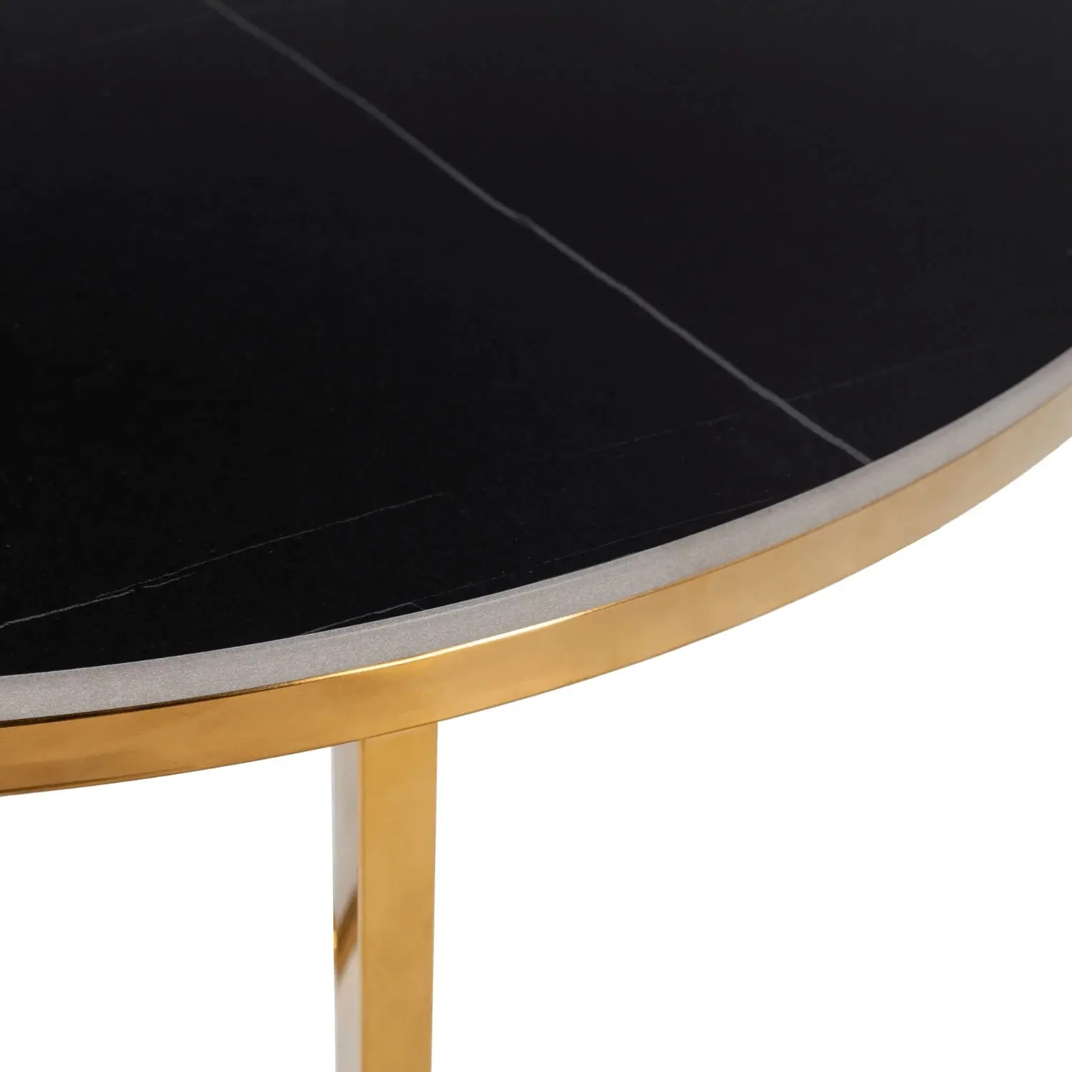 Masa pentru reviste Mebel Elite Marine 80 (Black Marble/Gold) - 5